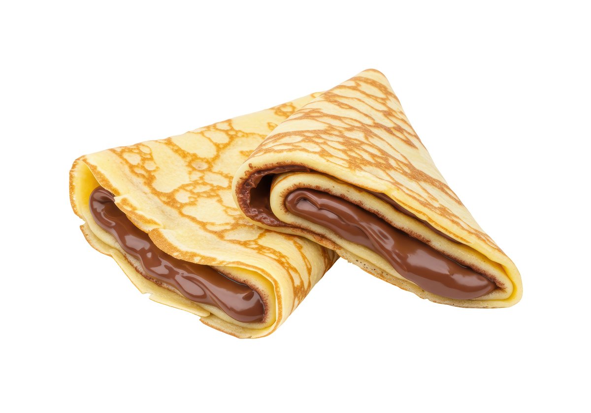 Bur macaan folded savory crepe